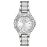Citizen Eco-Drive Silhouette Crystal Silver Women's Watch FE1160-54A