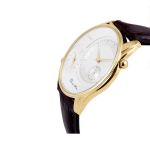 Citizen Dual Time Analog White Dial Gold Bezel Men's Watch AO3008-07A