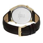 Citizen Dual Time Analog White Dial Gold Bezel Men's Watch AO3008-07A