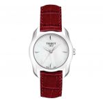 Tissot T-Wave Mother of Pearl Red Leather Women's Watch T023.210.16.111.01