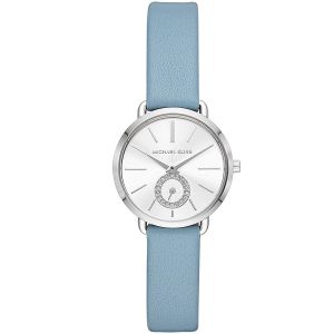 Michael Kors Petite Portia Blue Leather Women's Watch MK2733