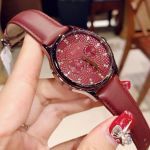 Fossil Sophisticate Multifunction Wine Leather Women's Watch BQ3285