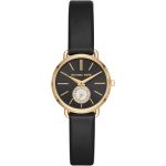Michael Kors Petite Portia Black Leather Women's Watch MK2750