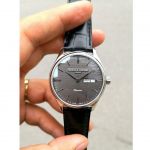 Frederique Constant Classics Mặt Tròn Màu Xám Đen Dây Da Màu Đen FC-225GT5B6