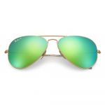 Ray-ban Original Green Flash Polarized Sunglasses RB3025 112/P9