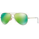 Ray-ban Original Green Flash Polarized Sunglasses RB3025 112/P9