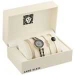 Anne Klein Swarovski Crystal Two Tone Women's Watch AK/3286BKST