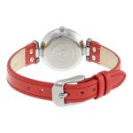 Anne Klein White Dial Red Leather Strap Women's Watch 10/9443WTRD