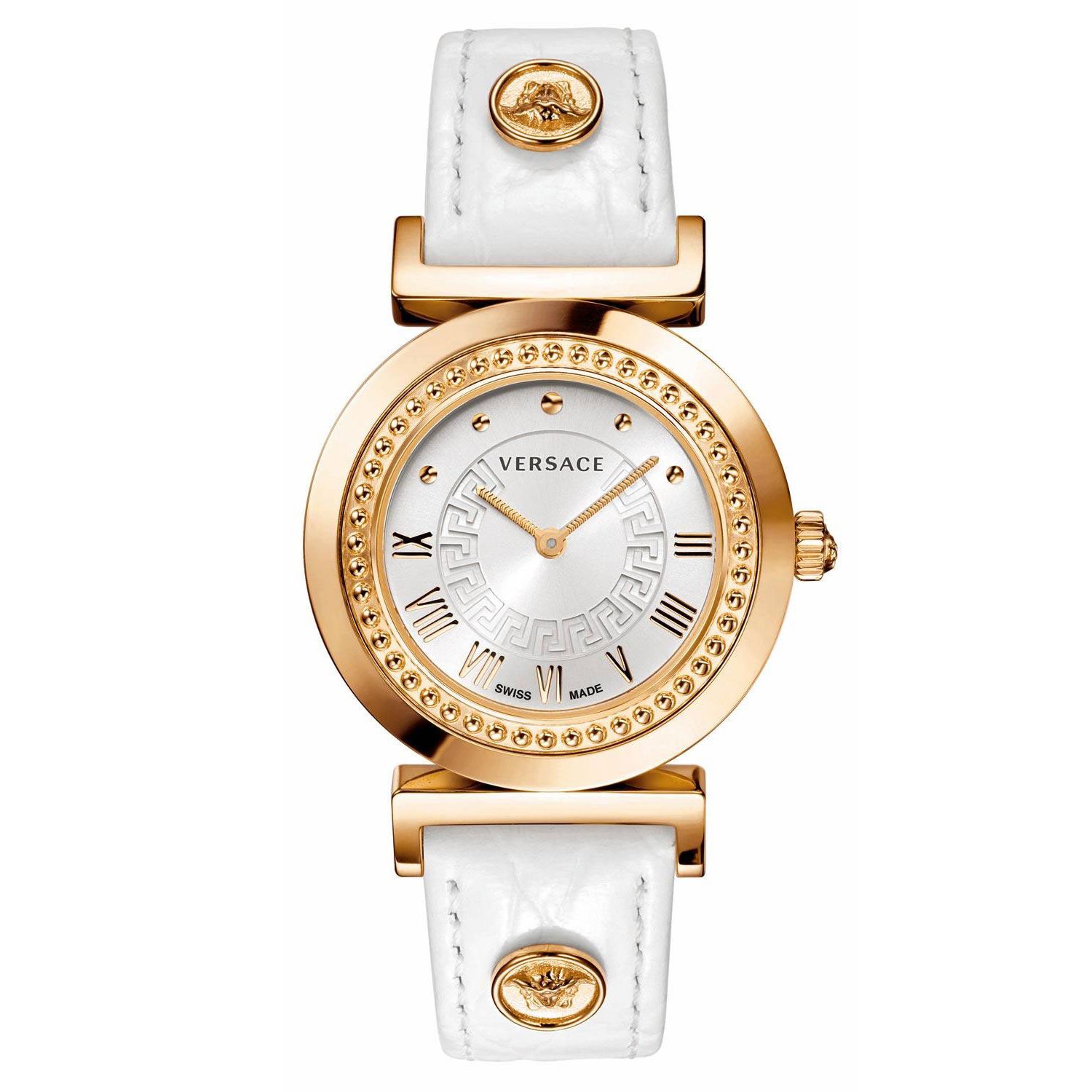Versace Vanity Swiss White Croco Women's Watch P5Q80D001S001 xách tay