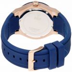 Guess Rose Gold Tone Rigor Blue Silicone Women's Watch U0571L1