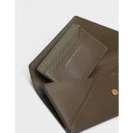 Charles & Keith Long Casual Envelope Flap Olive Women's Wallet CK6-10680451