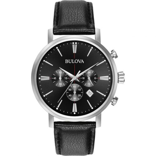 Bulova Aerojet Classic Chronograph Black Dial Men's Watch 96B262