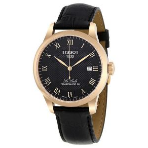 Tissot T-Classic Powermatic 80 Automatic Black Leather Men's Watch T006.407.36.053.00