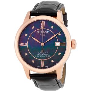 Tissot Le Locle Powermatic 80 Automatic Diamond Black Mother of Pearl Men's Watch T006.407.36.126.00
