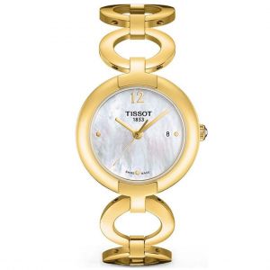 Tissot Pinky Mother of Pearl Day Gold Tone Women's Watch T084.210.33.117.00