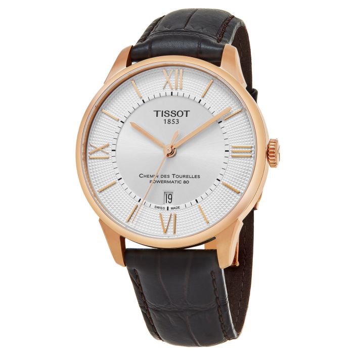 Tissot Chemin Des Tourelles Powermatic 80 Brown Leather Men's Watch T099.407.36.038.00