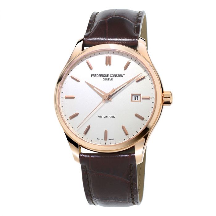 Frederique Constant Accessible Luxury Classic Index Automatic Brown Leather Men's Watch FC-303V5B4