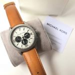 Michael Kors Gareth Chronograph Brown Leather Men's Watch MK8470