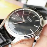 Caravelle Mặt Tròn Dây Da Màu Đen 43A107