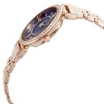 Anne Klein Swarovski Crystals Blue Dial Rose Gold-Tone Women's Watch 2928NVRG