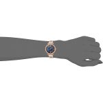 Anne Klein Swarovski Crystals Blue Dial Rose Gold-Tone Women's Watch 2928NVRG