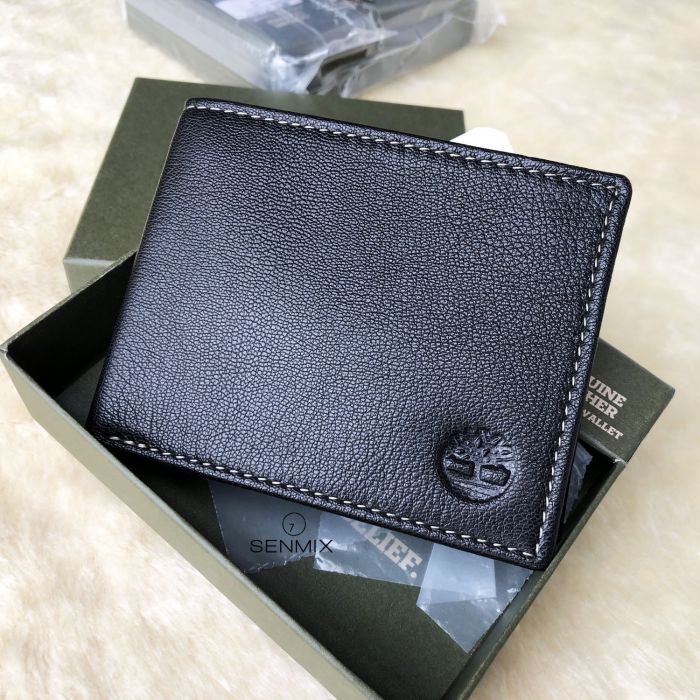 Timberland Leather with Attached Flip Pocket Black (Sportz) Men's Wallet D02387/08