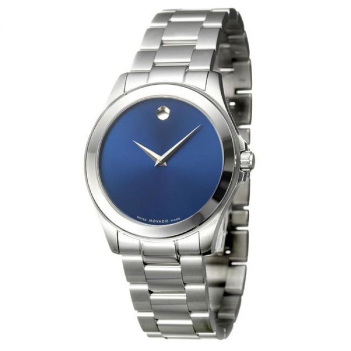 Movado Junior Sport Stainless Steel Blue Dial Men's Watch 0606116