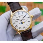 Frederique Constant Classics Moonphase Brown Leather Men's Watch FC-260WR5B5