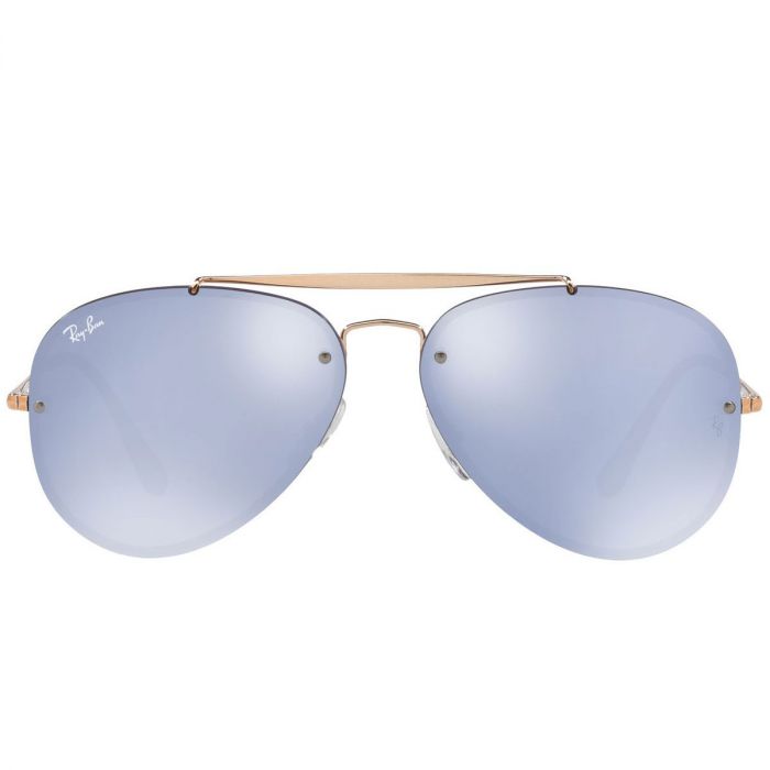 Ray-ban Blaze Aviator Gọng Kim Loại Màu Đồng Lens Tím RB3584N 90531U 61-13