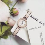 Anne Klein Diamond Mặt Tròn Dây Kim Loại Màu Hồng Phấn AK/1980BMRG