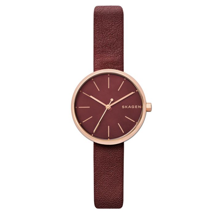 Skagen Signatur Maroon Dial Red Women's Watch SKW2646