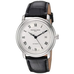 Frederique Constant Classics Automatic Mặt Tròn Màu Bạc Dây Da Màu Đen Lịch Ngày FC-303MC4P6