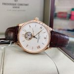 Frederique Constant Classics Open Heart Automatic Brown Leather Men's Watch FC-310MV5B4