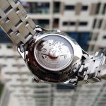 Orient Golden Eye II Open Heart Automatic Mặt Tròn Màu Đen Dây Kim Loại Màu Bạc FAG03001B0