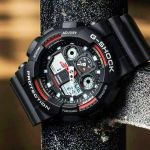 Casio G-Shock Mặt Tròn Dây Nhựa Màu Đen GA100-1A4