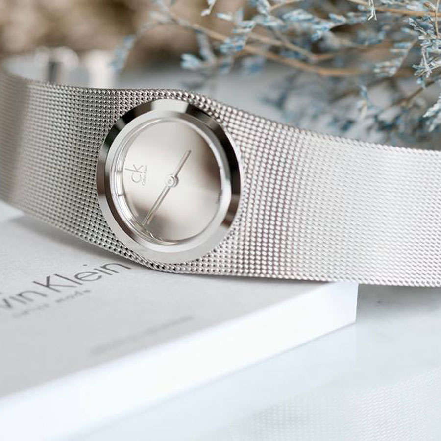 Calvin Klein Impulsive Mặt Tròn Dây Kim Loại Màu Bạc K3T23128 - Đồng hồ nữ  - Senmix