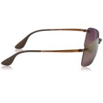 Ray-ban Ray ban Polarized Purple Mirror Chromance Lens Navigator Sunglasses RB4255 604/6B 60-15