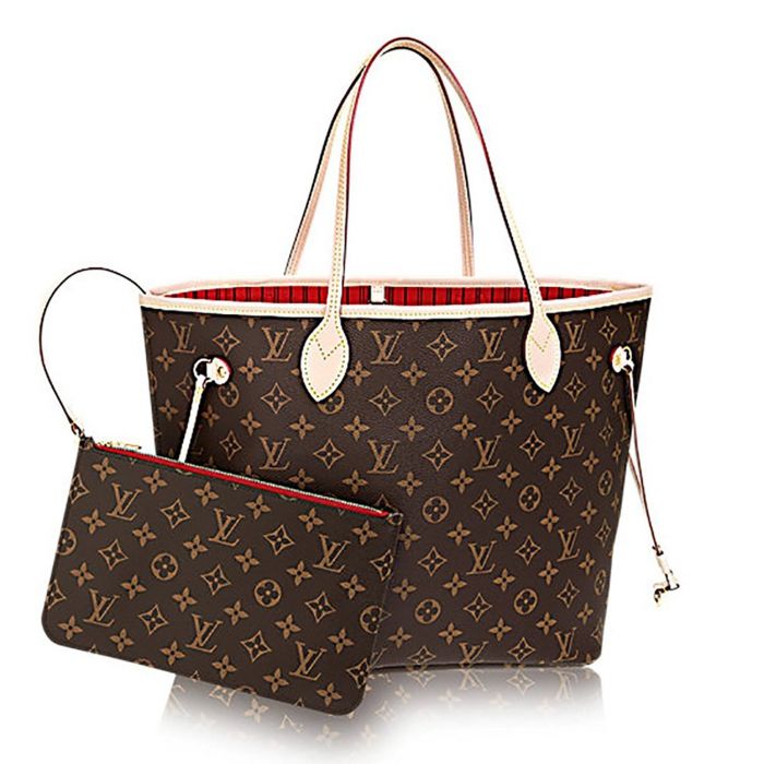 Louis Vuitton Neverfull Monogram Canvas Cerise Lòng Đỏ M41177