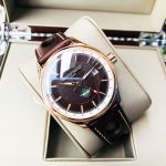 Frederique Constant Healey GMT Automatic Mặt Tròn Dây Da Màu Nâu Lịch Ngày FC-350CH5B4