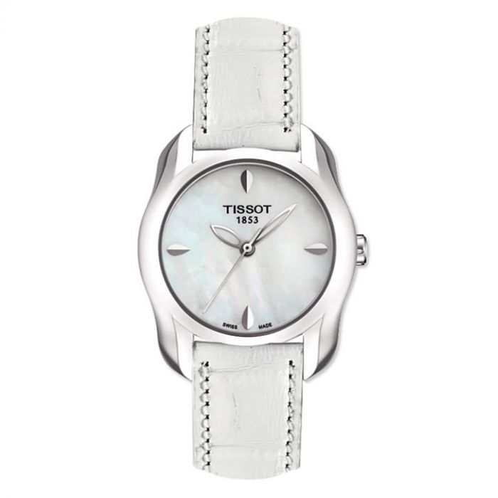 Tissot T-Wave Mother of Pearl White Leather Women's Watch T023.210.16.111.00