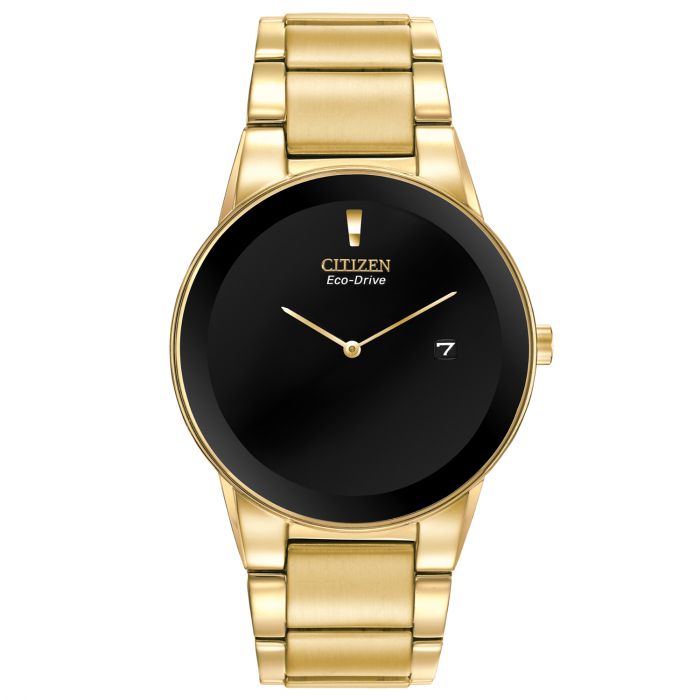 Citizen Axiom Black Dial Gold Tone Men's Watch AU1062-56E