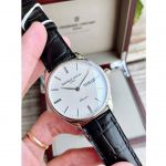 Frederique Constant Classics Day Date Silver Black Leather FC-225ST5B6