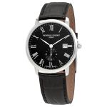 Frederique Constant Slimline Black Dial  Men's Watch FC-245BR5S6