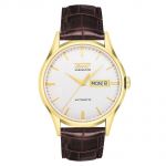 Tissot Heritage Visodate Automatic Brown Band White Dial Men's Watch T019.430.36.031.01