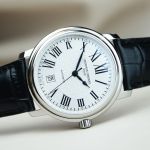 Frederique Constant Persuasion Automatic White Dial Leather Strap Men's Watch FC-303M4P6