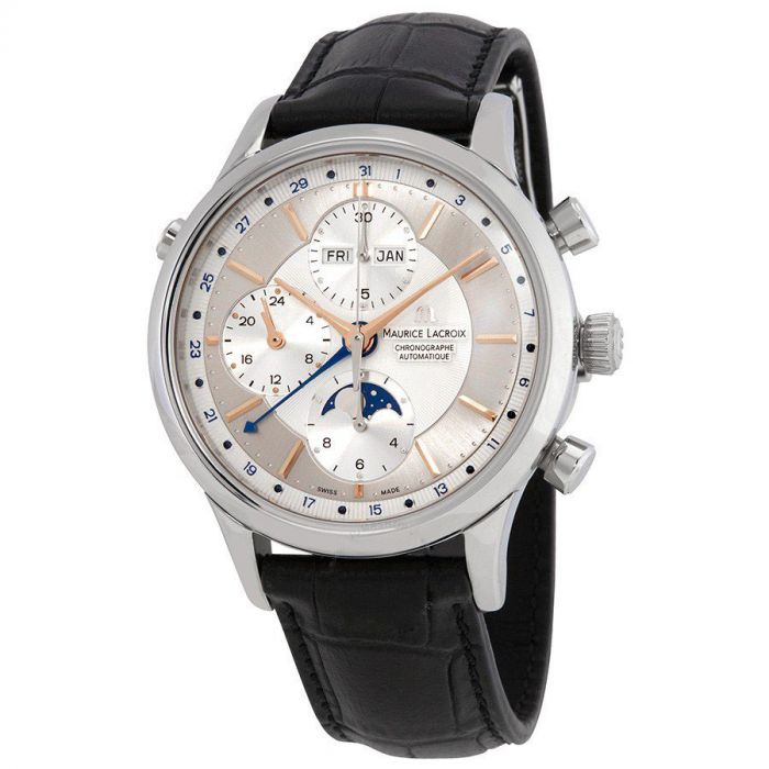 Maurice Lacroix Les Classiques Phase de Lune Chronograph Automatic Men's Watch LC6078-SS001-131