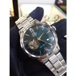 Orient Classic Bambino Automatic Open Heart Green Men's Watch RA-AG0026E