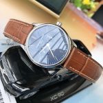 Frederique Constant Classics Mặt Tròn Màu Xanh Dây Da Màu Nâu Lịch Ngày Thứ FC-259NT5B6