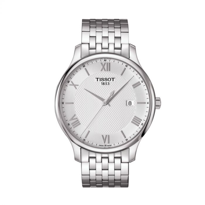 Tissot Tradition Silver Stainless Steel Date Men's Watch T063.610.11.038.00