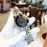 Movado Museum Demi Vàng Mặt Tròn Dây Kim Loại 0606899